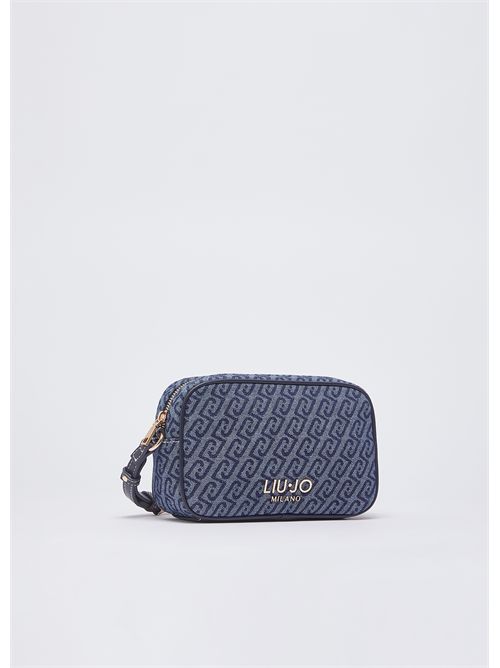 Borsa a tracolla piccola in denim jacquard LIU JO | AA6137T379A/94024